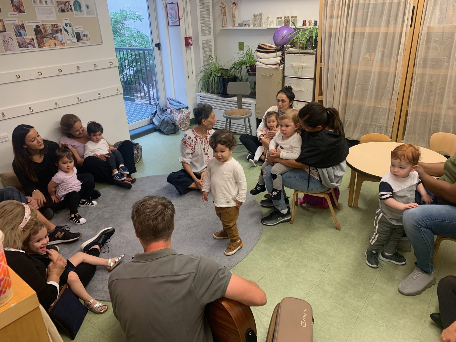 Children listening to music