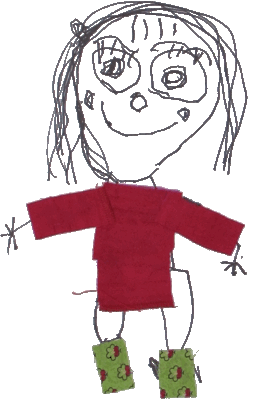 A child's self-portrait