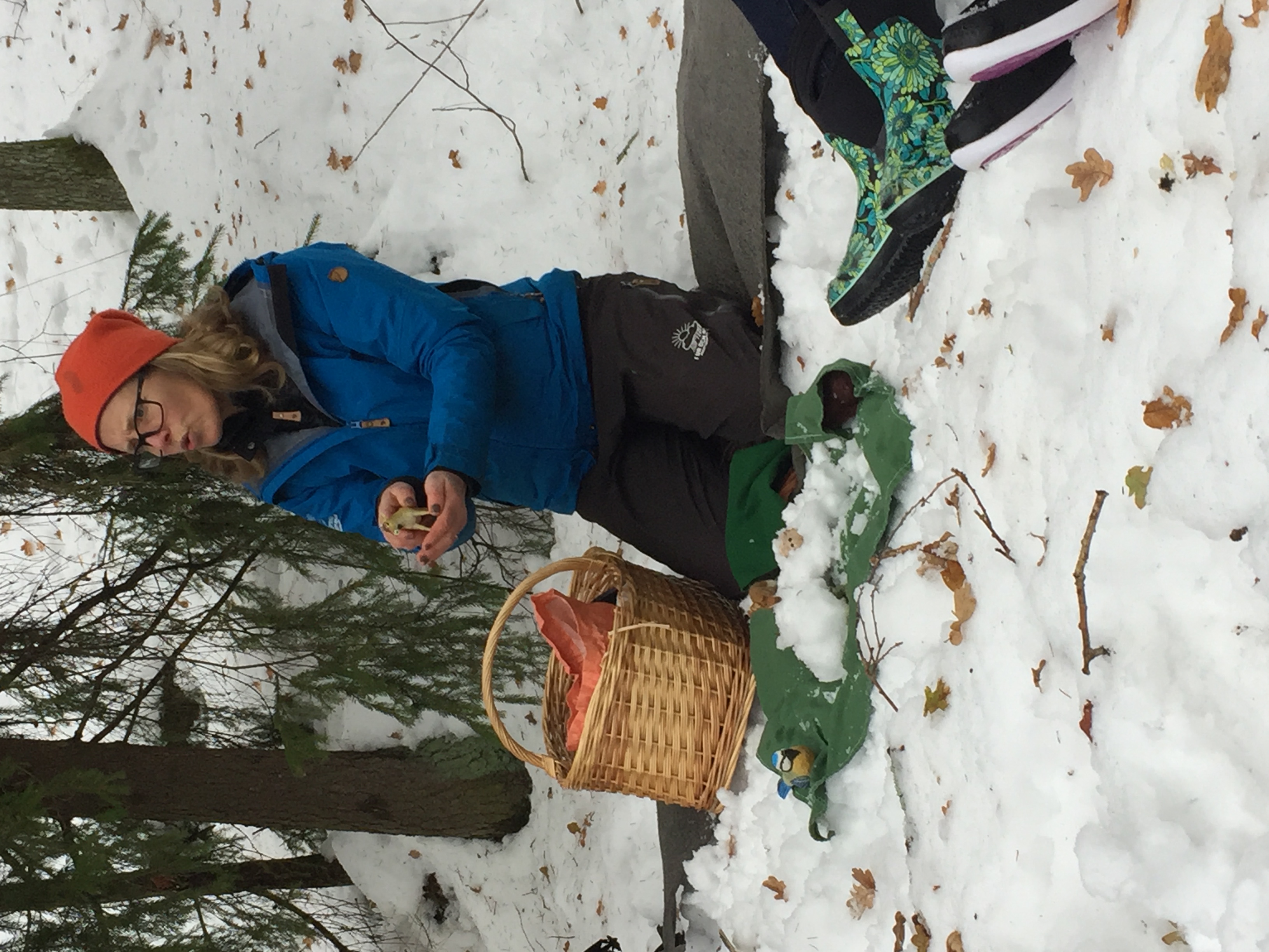 showing an artifact in the snow